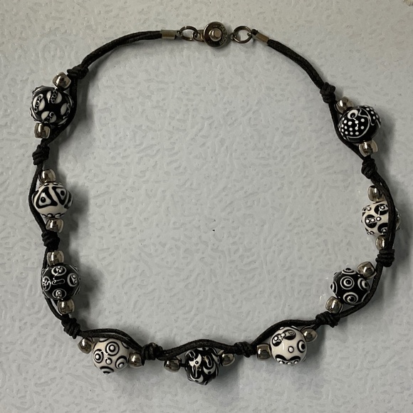 Beaded Choker Necklace Handmade Beads - Picture 9 of 10